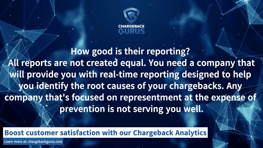 Chargeback Management Analytics