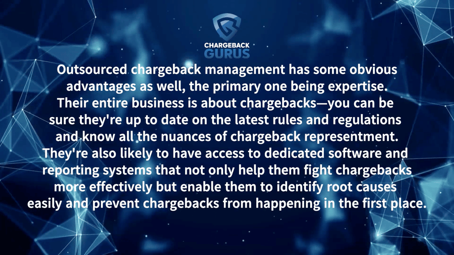 Chargeback management advantages
