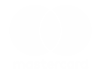 Mastercard logo white