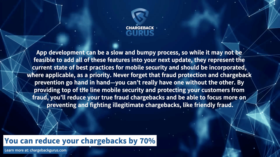 Mobile App Chargeback Protection