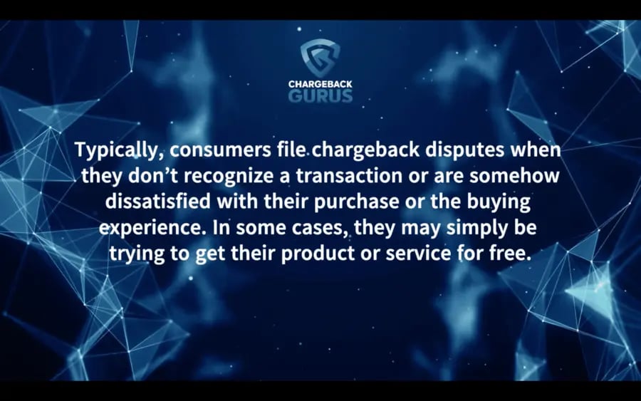 Why do people file chargebacks?