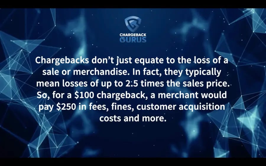Actual cost of chargebacks