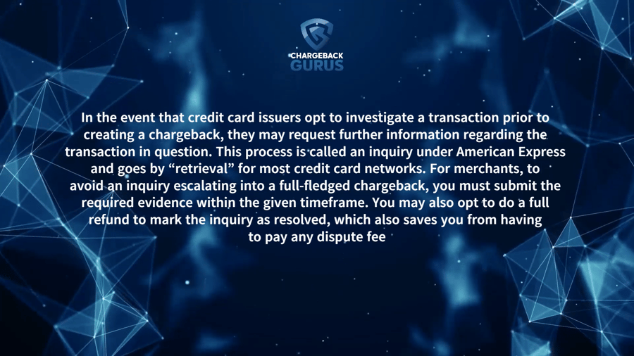 Stripe chargeback inquiry and retrieval