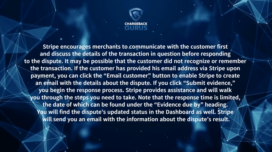 Stripe chargeback representment