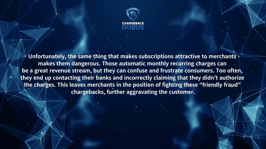 Trial subscriptions and friendly fraud