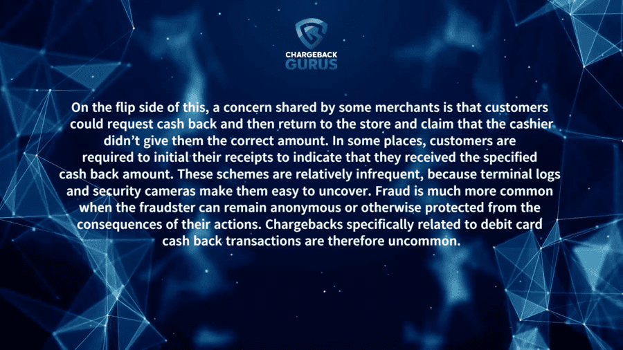 cashback fraud and chargebacks