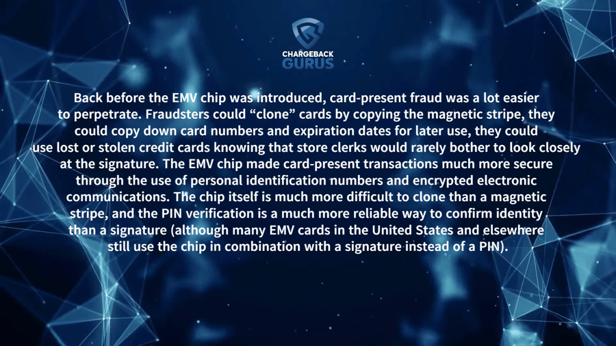 EMV chips and CNP fraud