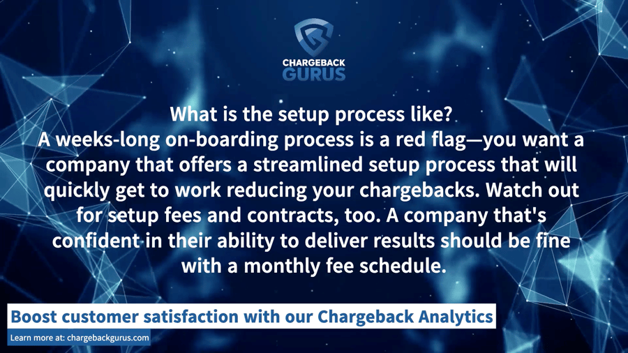 Setup Chargeback Services