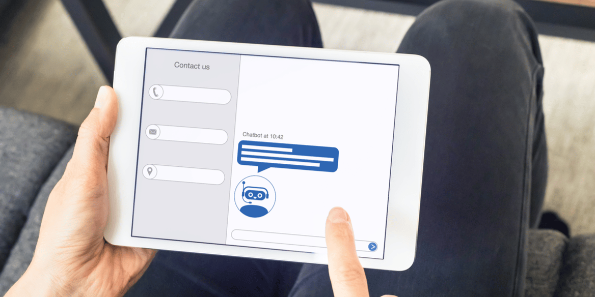 Customer talking to chatbot