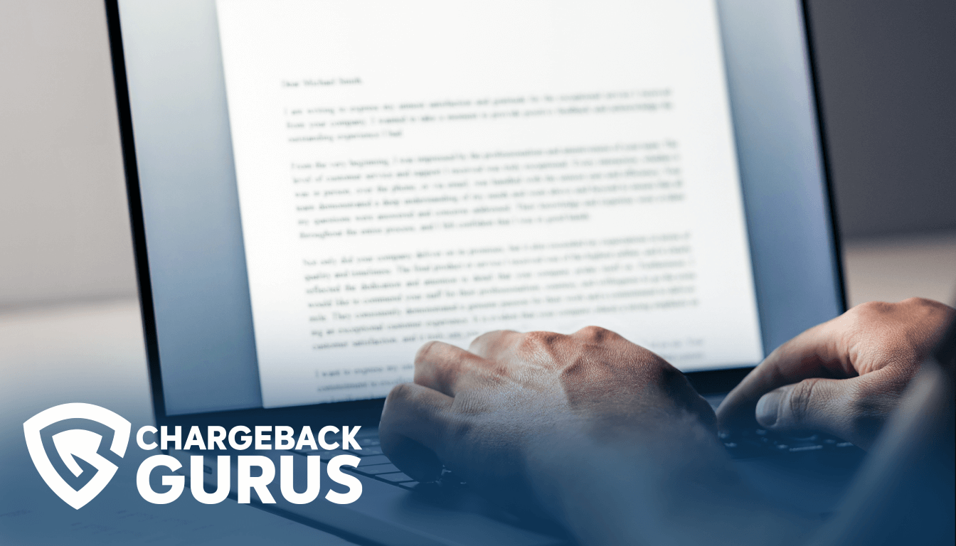 Sample chargeback rebuttal letter