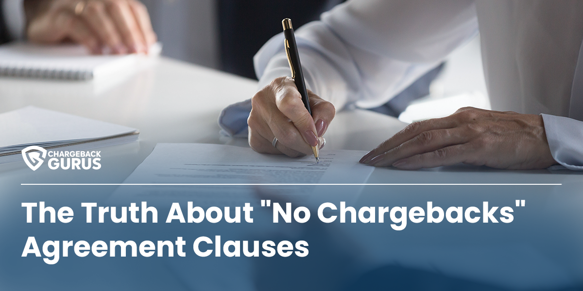 no chargebacks agreements